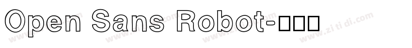 Open Sans Robot字体转换